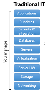 Traditional IT model